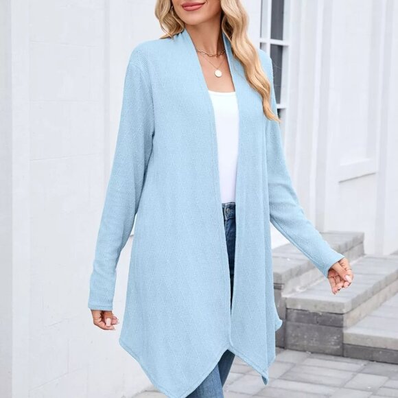 Open Front Long Cardigan - Picture 8 of 12